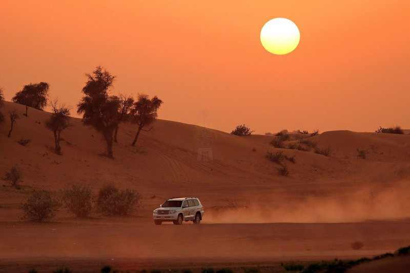 Sunset Desert Safari by Quads